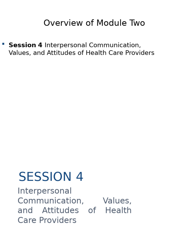 Day 2 Session 4 Interpersonal Communication | PDF | Communication ...