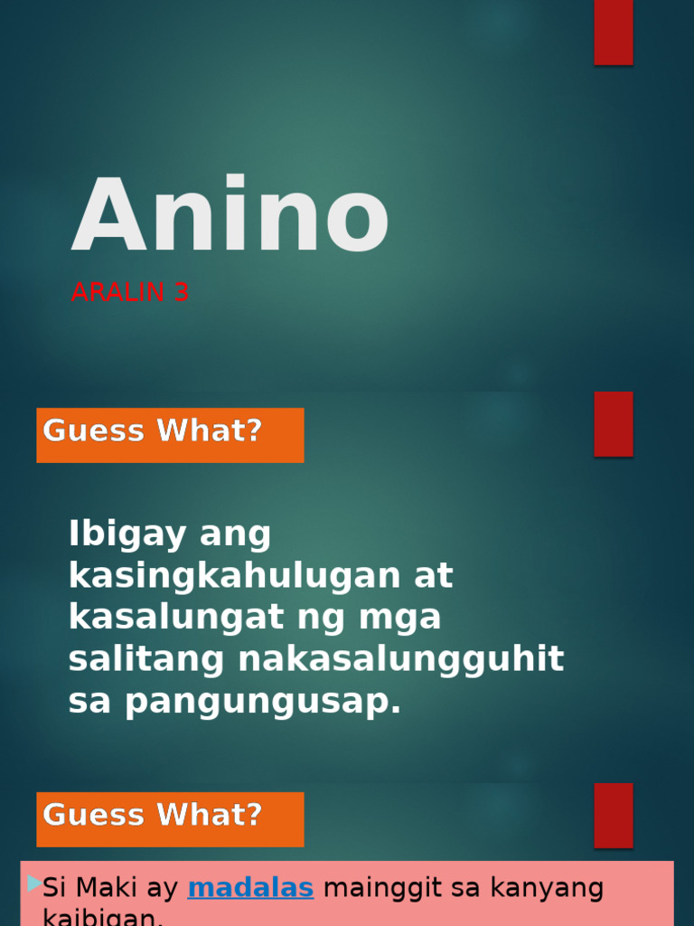 Anino | PDF