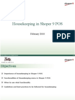 Housekeeping in Shoper 9 POS - Tally Features - Tally Helpdesk - Tally Customization Services