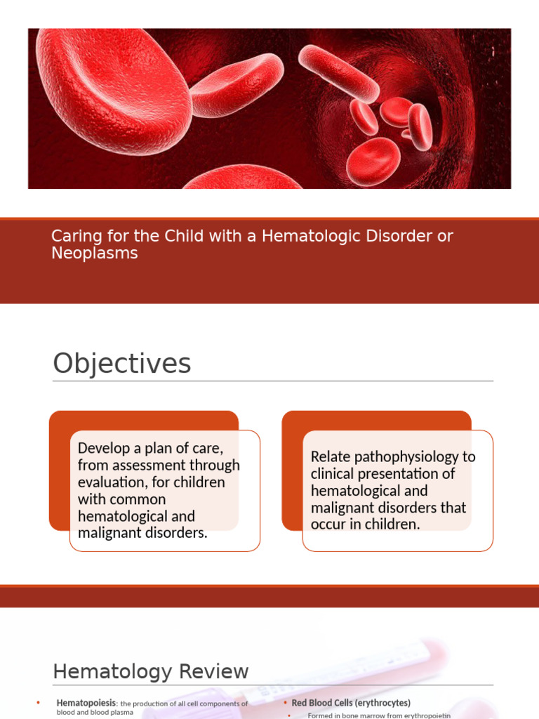 Pediatric Hematologic Disorders Care Guide | PDF | Anemia | Leukemia