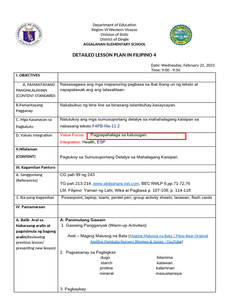 Cot Fil Quarter3 | PDF