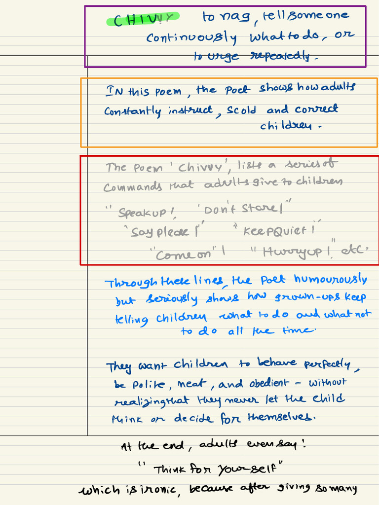 Understanding Chivvy and Conjunctions | PDF | Poetry