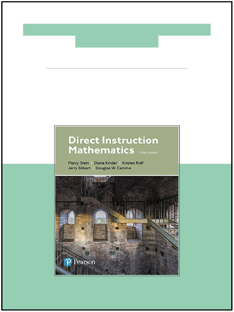 Direct Instruction Mathematics 5th Edition Stein Ready to Read | PDF ...