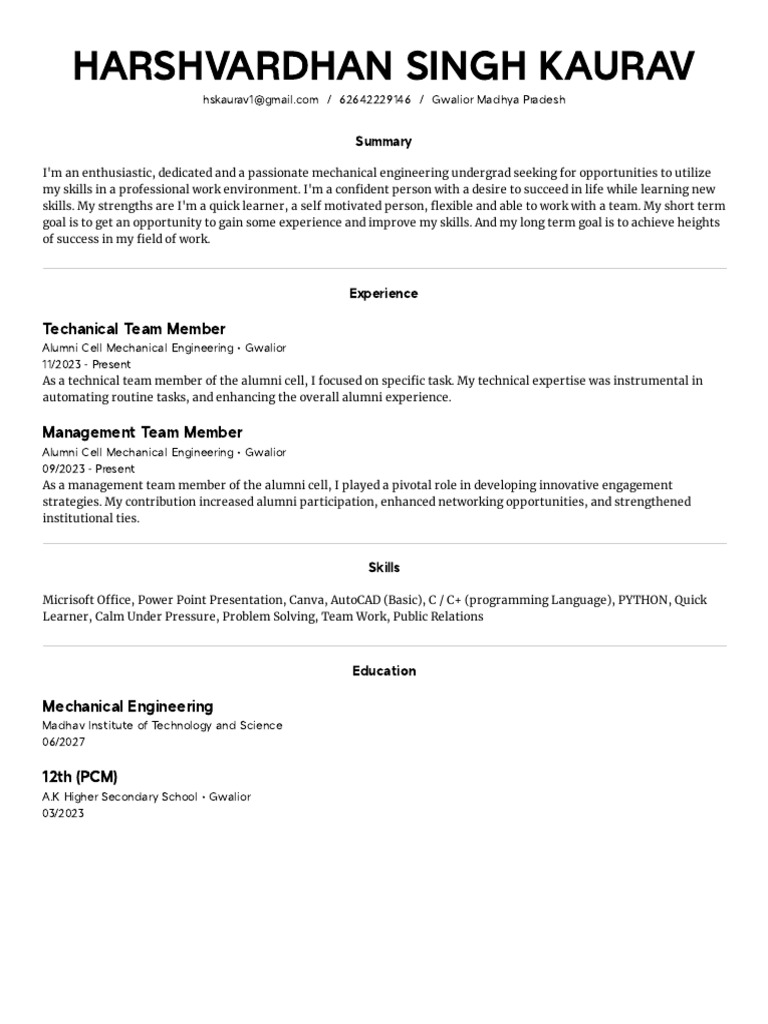 cv 2 | PDF