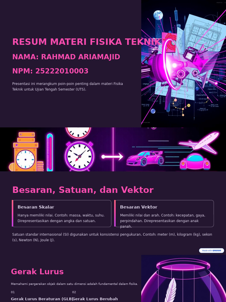 Ringkasan Materi Fisika Teknik UTS | PDF