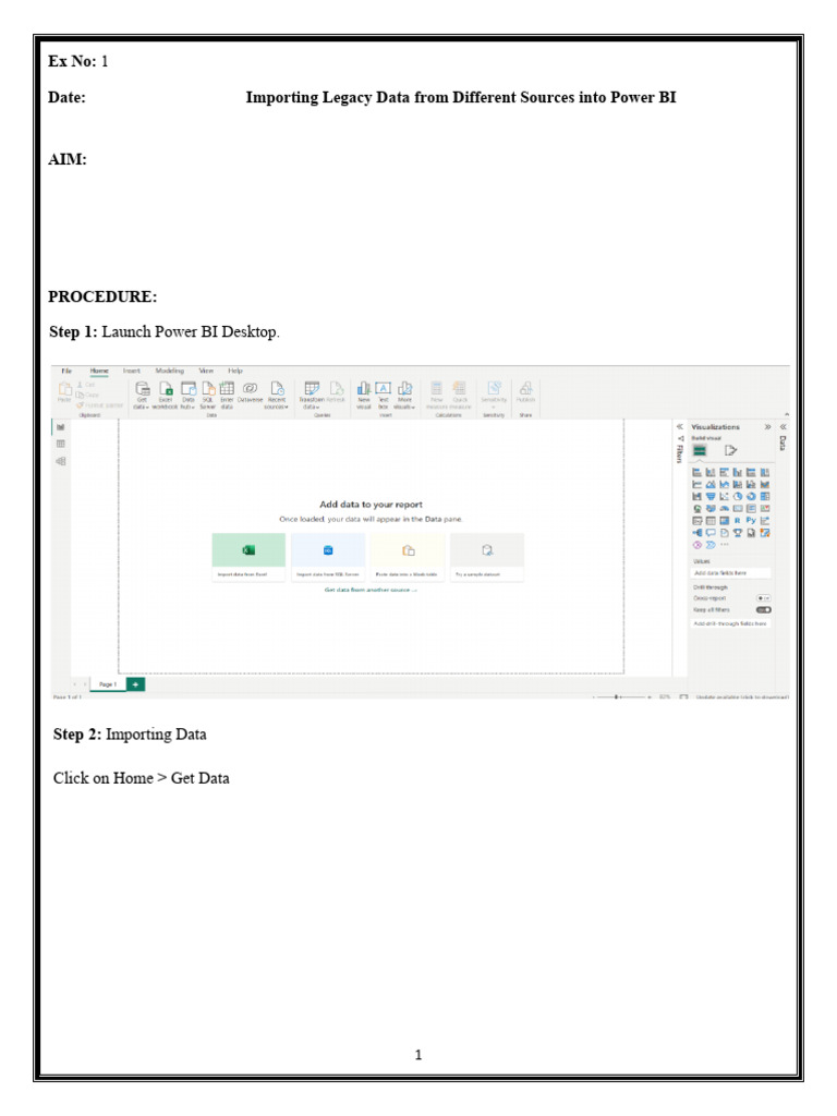 Importing Data into Power BI Guide | PDF | Data Analysis | Microsoft ...