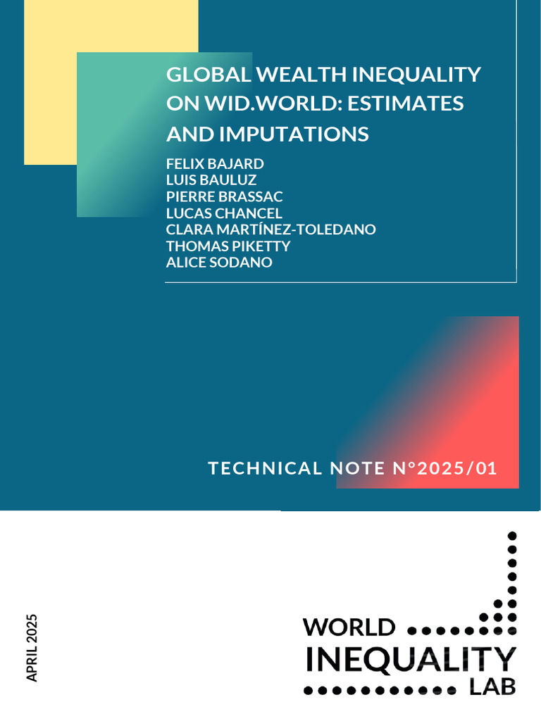 Global Wealth Inequality Estimates 2025 | PDF | Economic Inequality ...