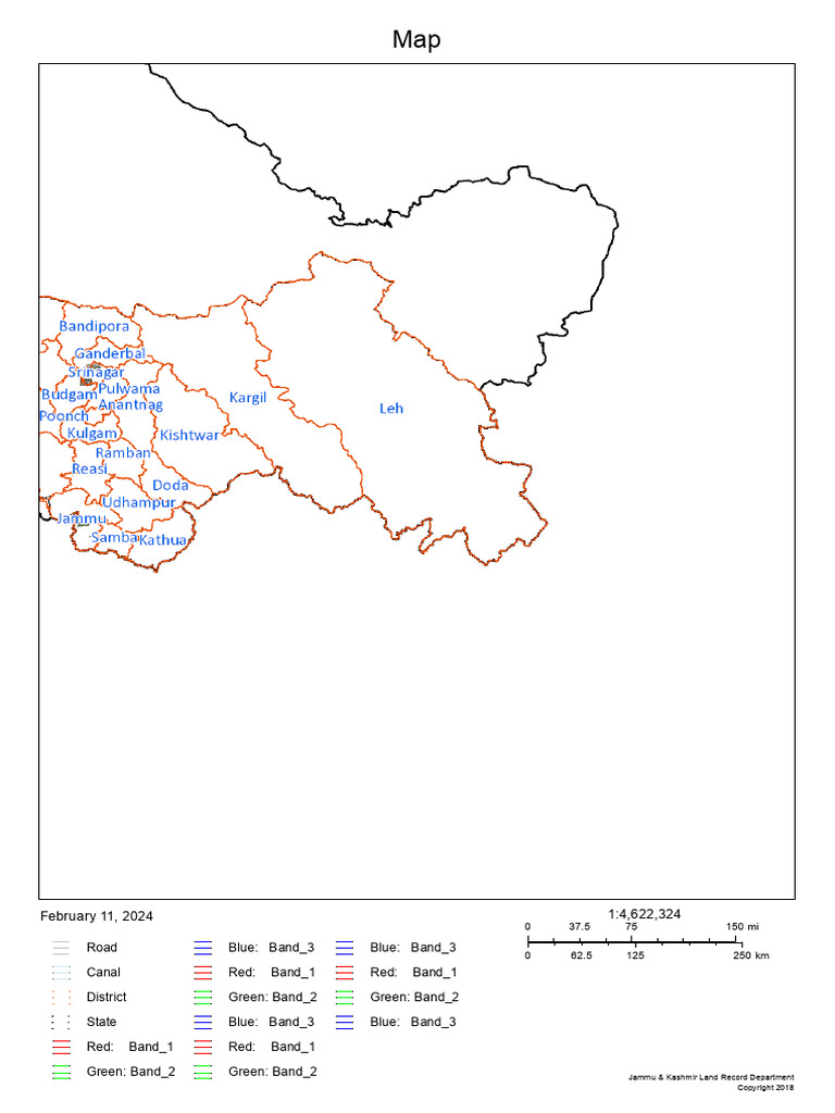 Jammu & Kashmir Land Map Overview | PDF