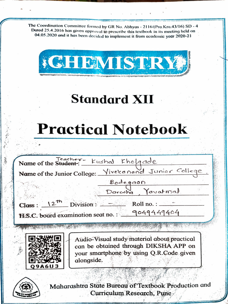 12th Chemistry Practical | PDF