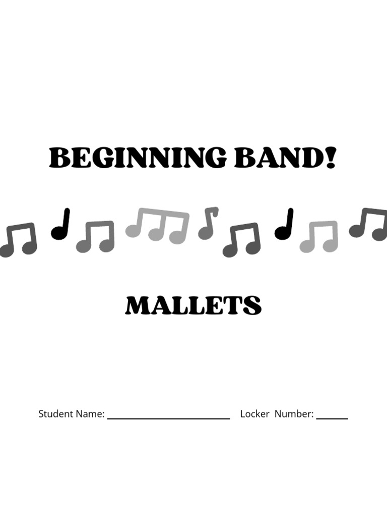 Beginning Band Packet - Mallets | PDF