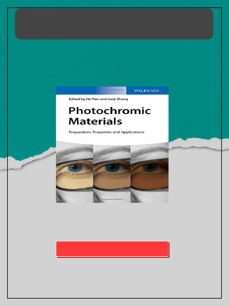 Photochromic materials preparation properties and applications 1st ...
