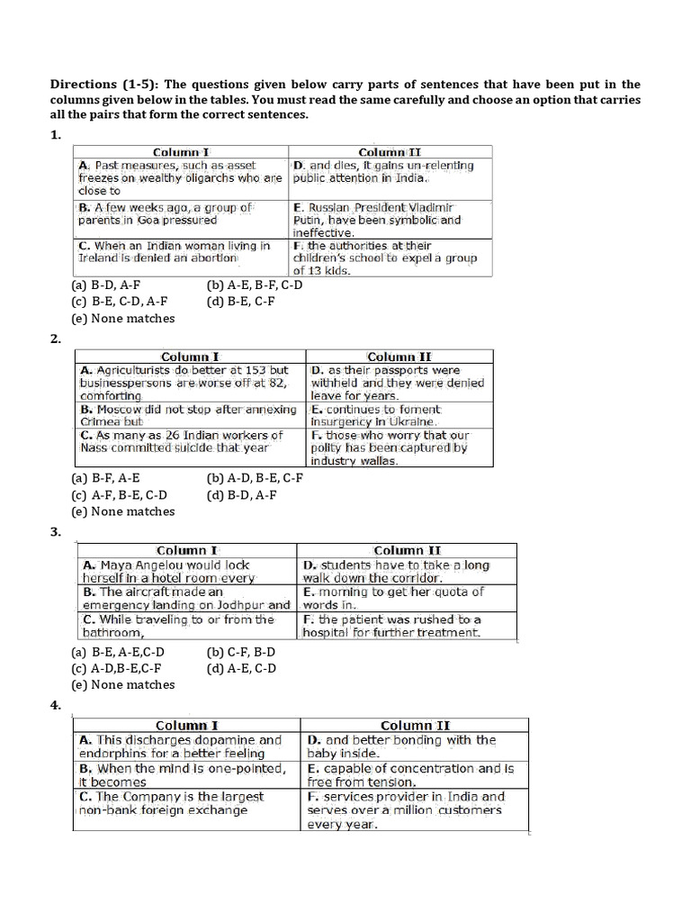 Sentence Combination Exercises | PDF | Chess | Chess Theory