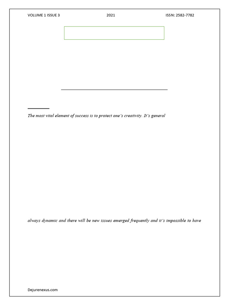 IPR in The Outer Space Activity by Sivapuram V.L. Thejaswini | PDF ...