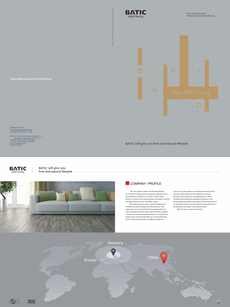 Kinlong-Batic SPC Flooring | PDF