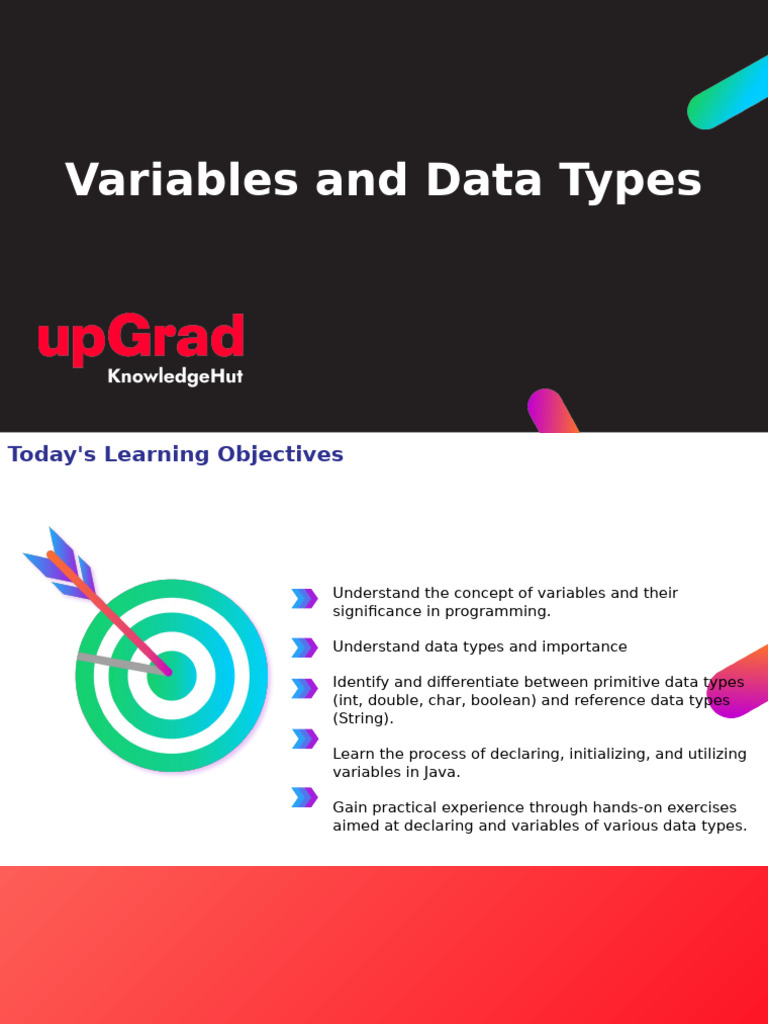 Java Variables and Data Types Guide | PDF | Data Type | Variable ...