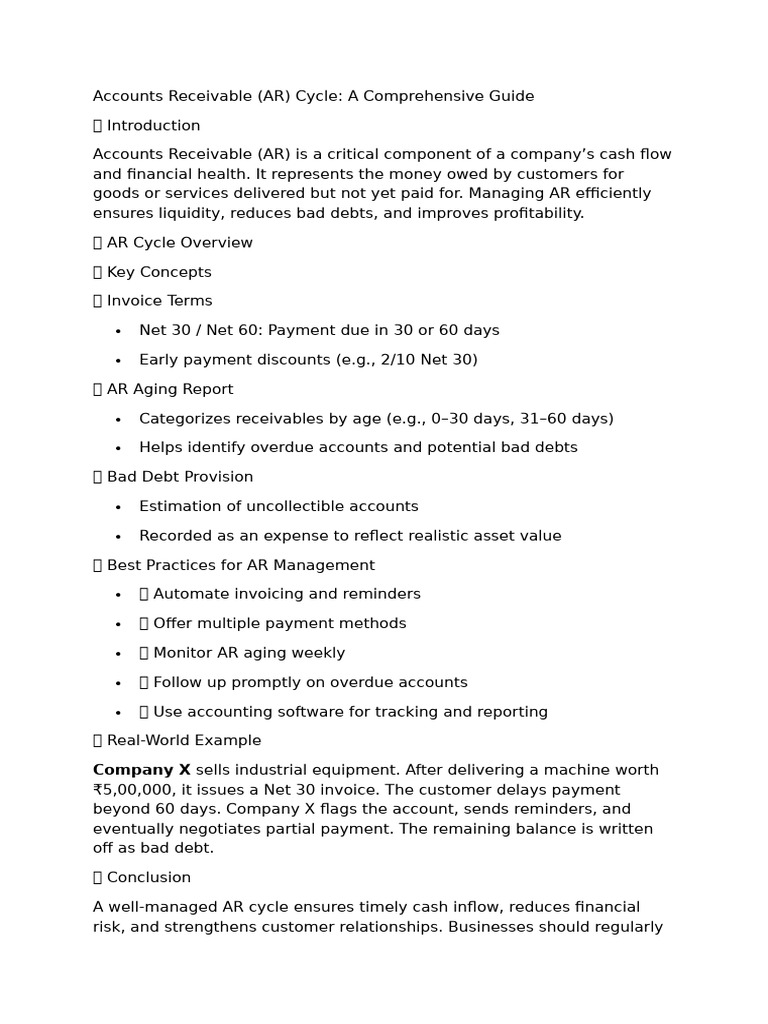 AR Module Cycle | PDF