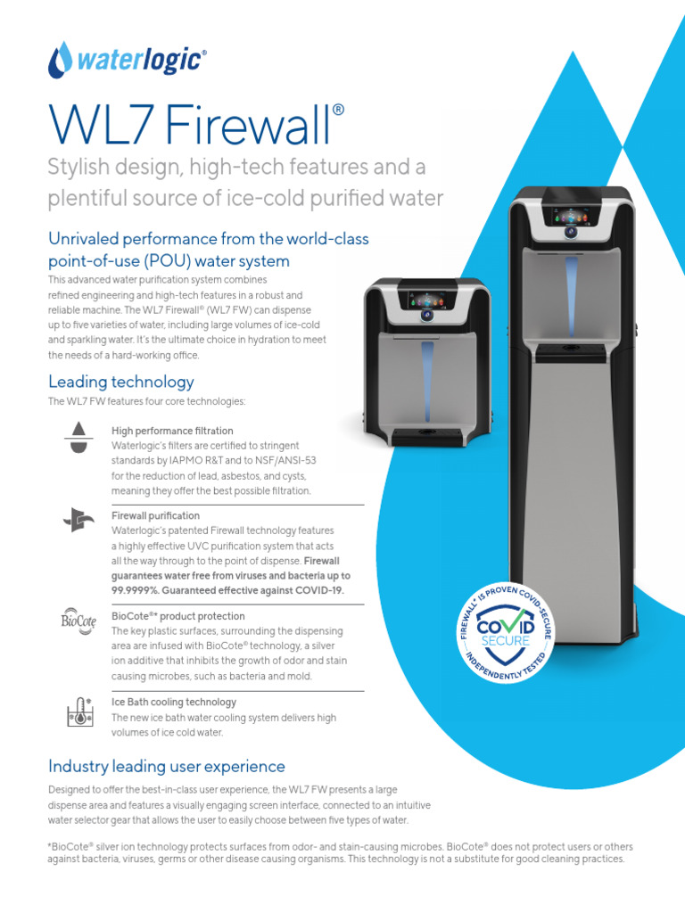 WL7 Firewall Water Purification System | PDF | Water | Water Purification
