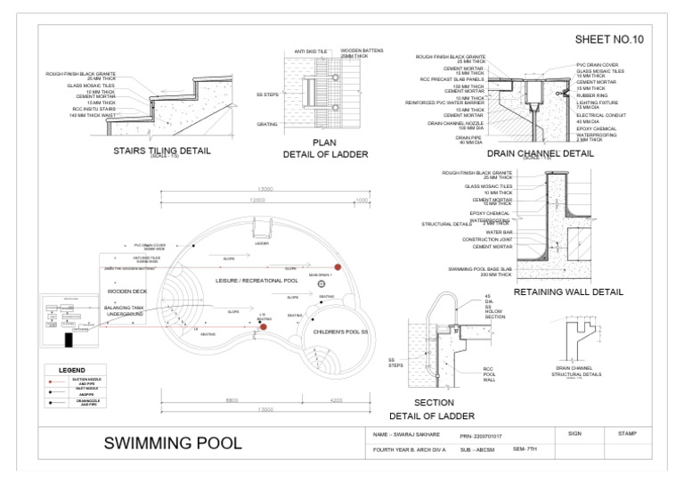 Swimming Pool-layout1pdf 251113 093605 | PDF | Tile | Architectural ...