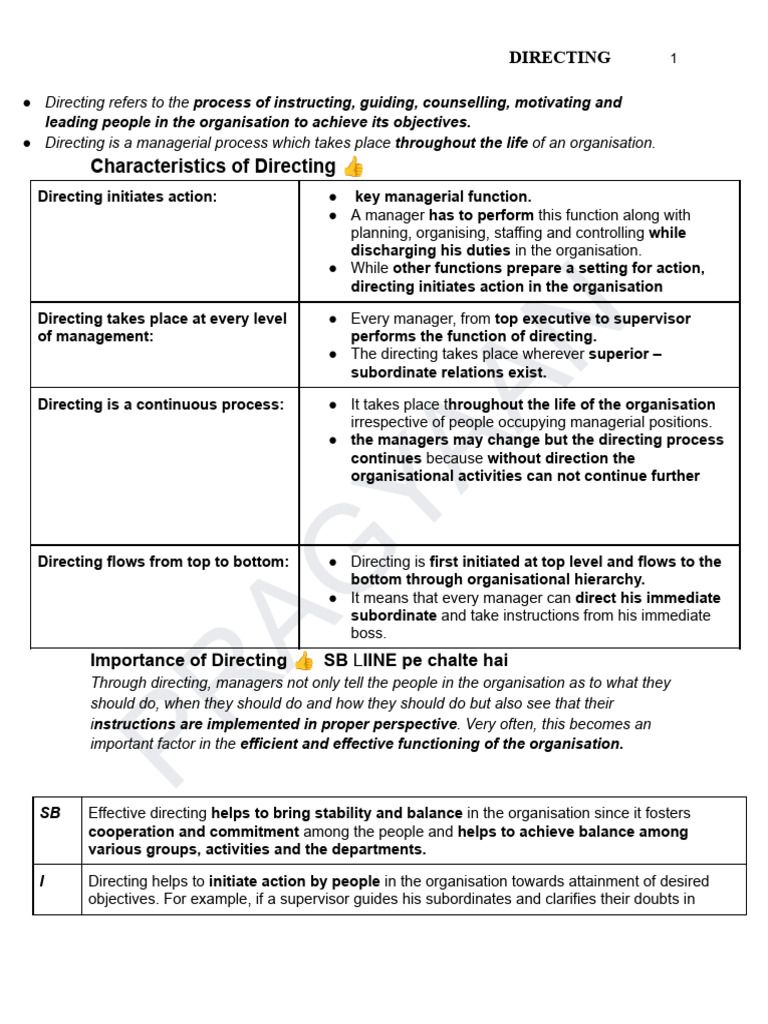 Directing (2) (1) | PDF | Incentive | Motivation