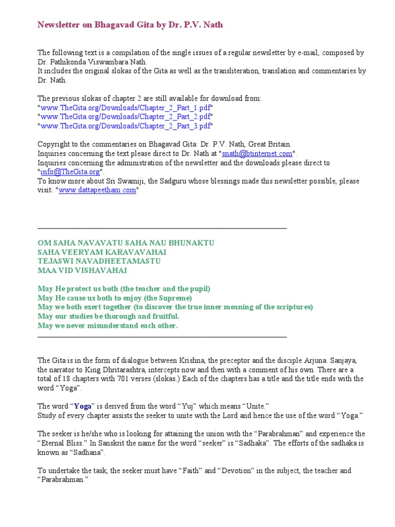 Chapter 2 Part 4 Atman Hinduism Bhagavad Gita