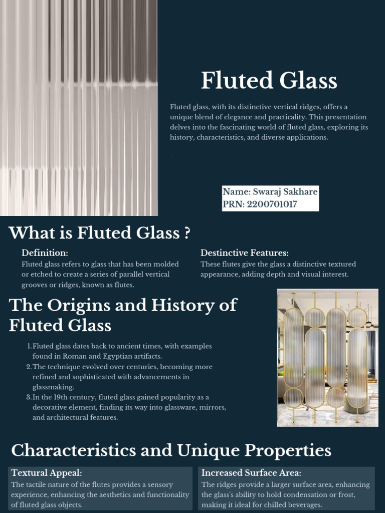 Understanding Fluted Glass: History & Uses | PDF | Glasses | Glass Art