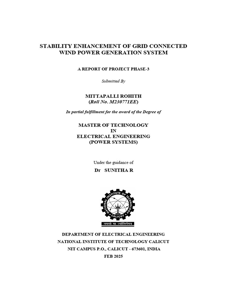 Phase 4 Report | PDF | Wind Power | Electric Generator