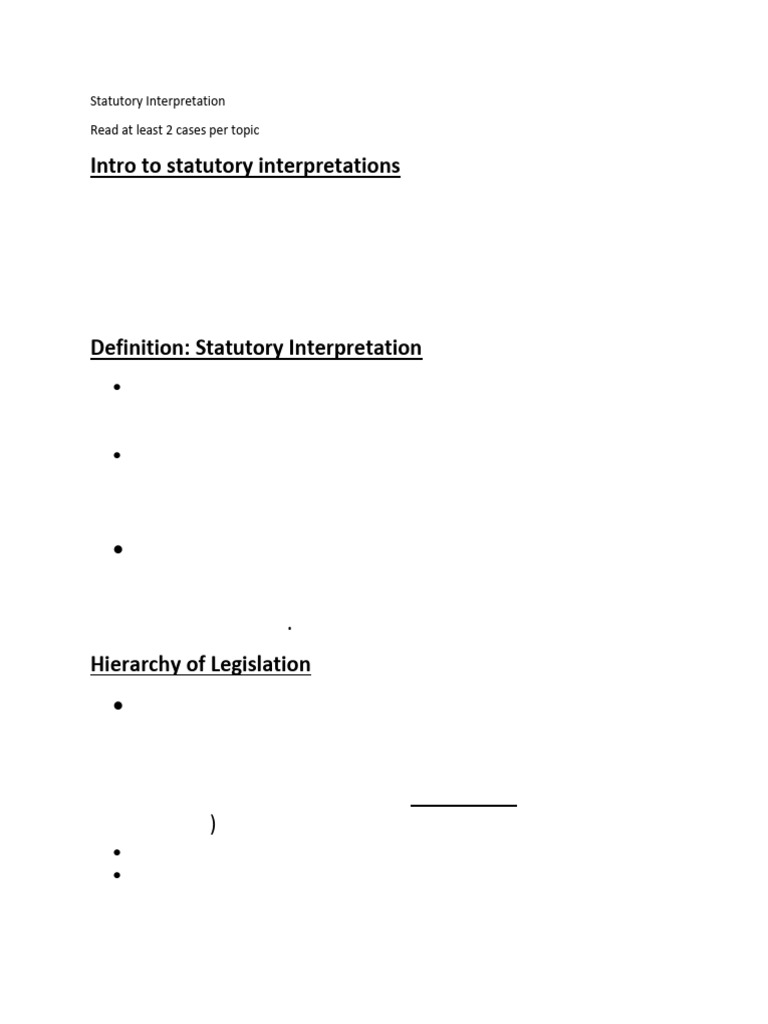 Understanding Statutory Interpretation | PDF | Statutory Interpretation ...
