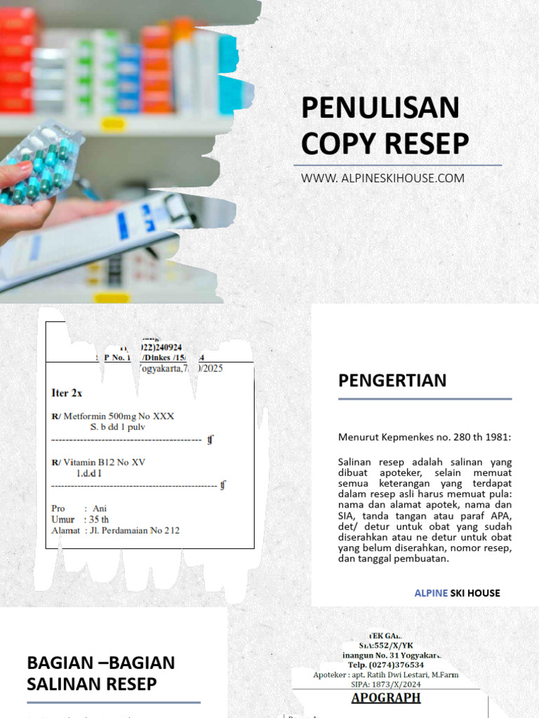 Contoh Copy Resep Iter 3x | PDF