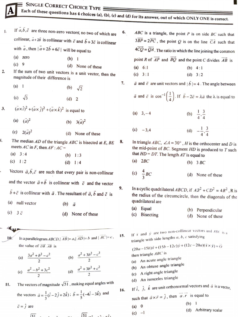 Vector Problems and Solutions | PDF | Geometric Shapes | Triangle Geometry