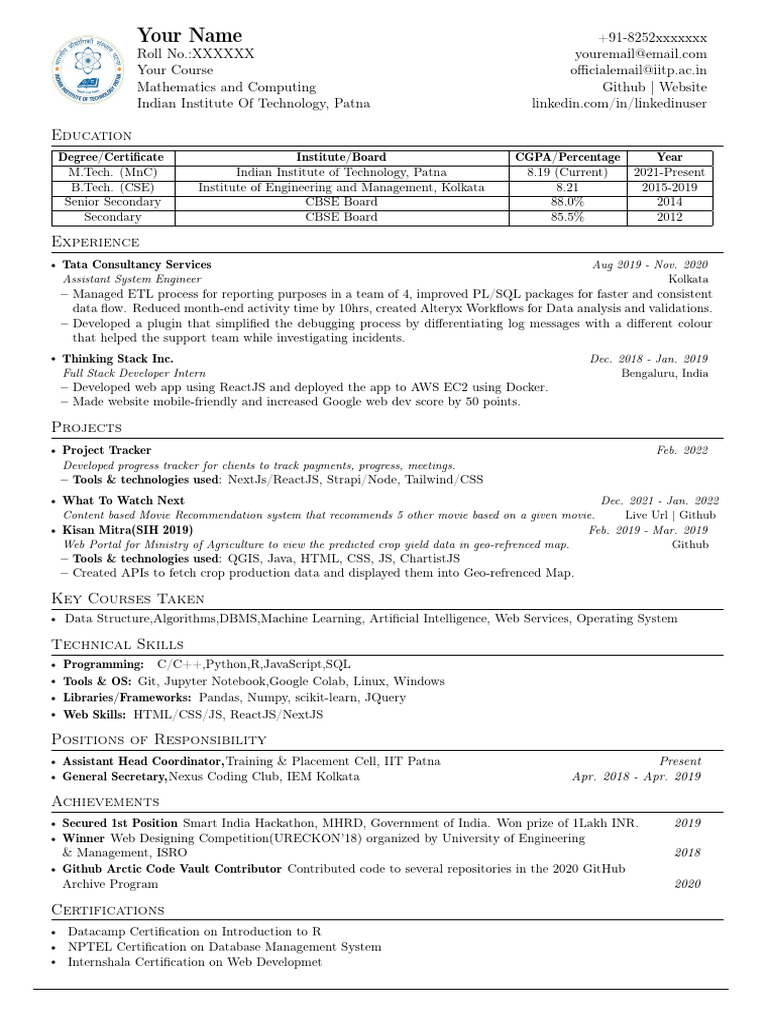 Resume Templates 1726812509 | PDF | Computing | Software Engineering