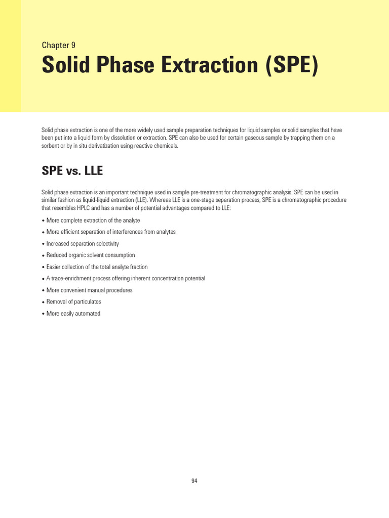 6A-Solid Phase Extraction | PDF | High Performance Liquid ...