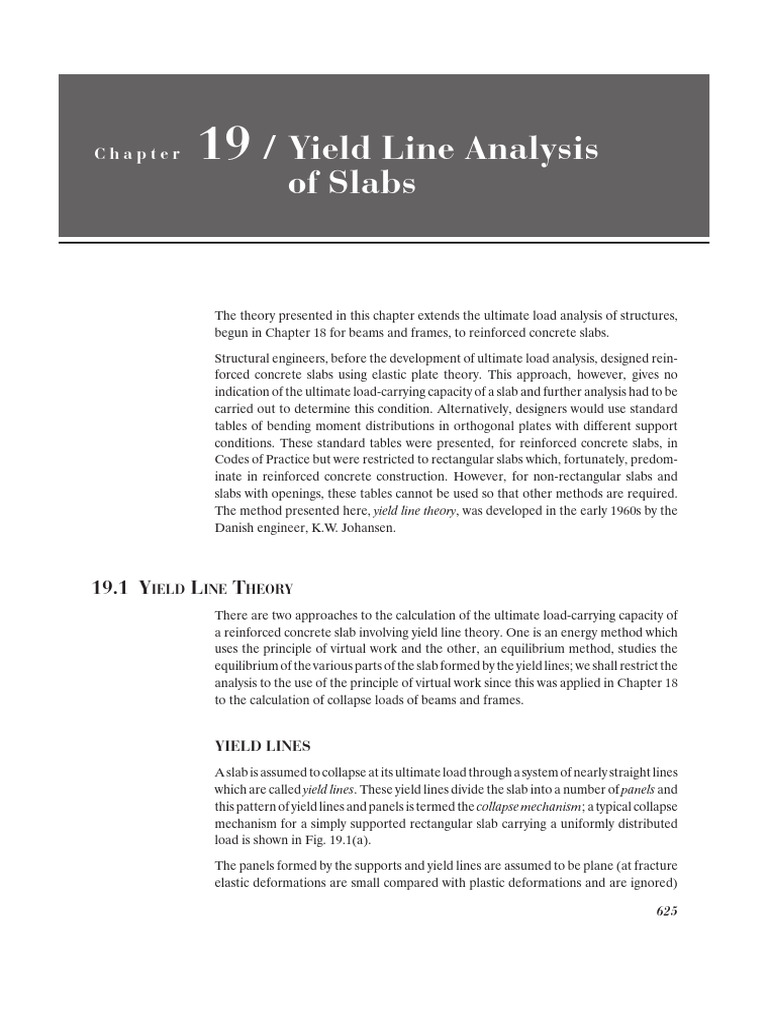 Photo inspiration: Picture Idea: Yield Line Analysis For Concrete Slabs Pdf Bending