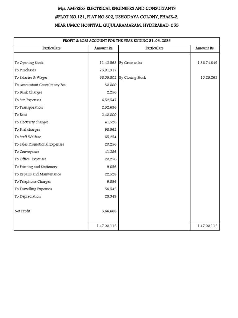 Final Balance Sheet 2024-25 | PDF | Expense | Depreciation