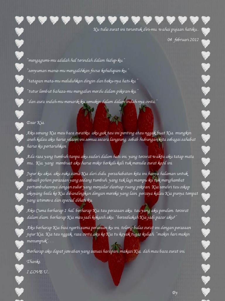 Contoh Surat Cinta