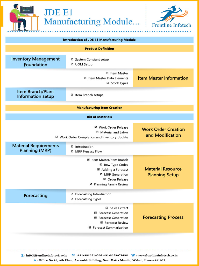JDE E1 ManufacturingModule | PDF
