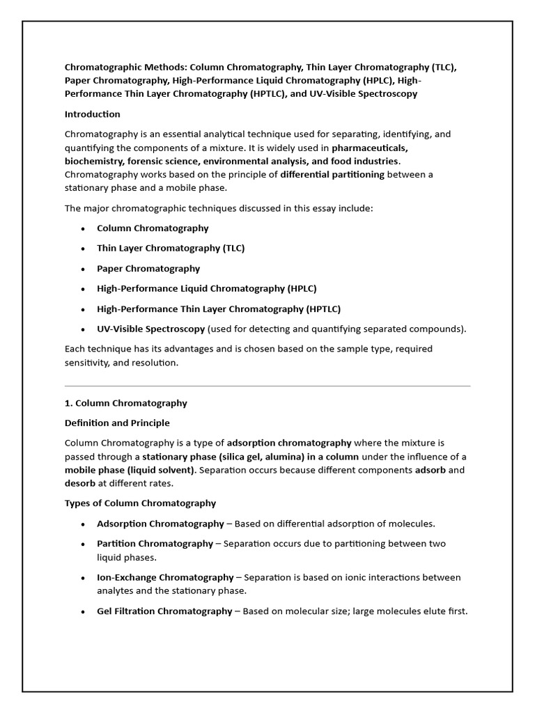 Chromatographic Methods | PDF | Chromatography | High Performance ...