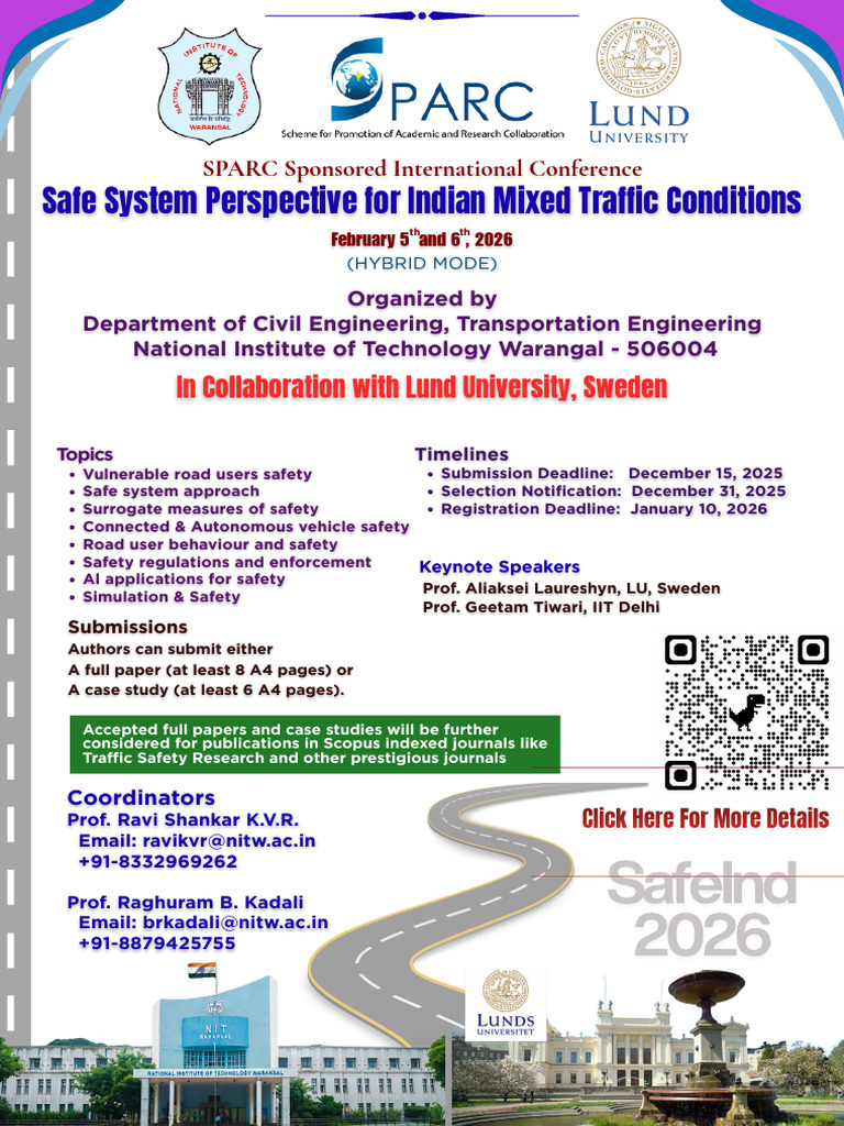 2026 SPARC Conference Flyer NITW Lund | PDF