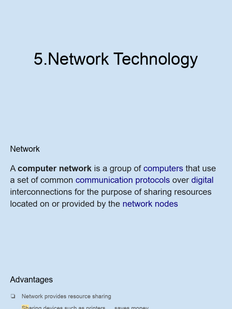 Network Technology | PDF | Network Topology | Computer Network