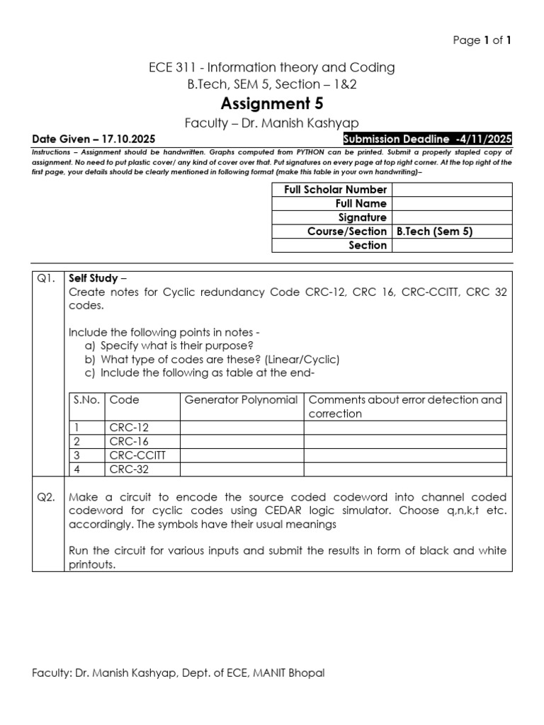 Assignment 5 1 | PDF | Computer Data | Computer Science