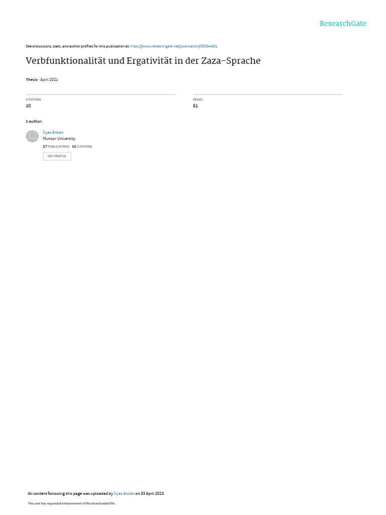 Arslan ZonZazakideGirSentakiuSemantiki | PDF