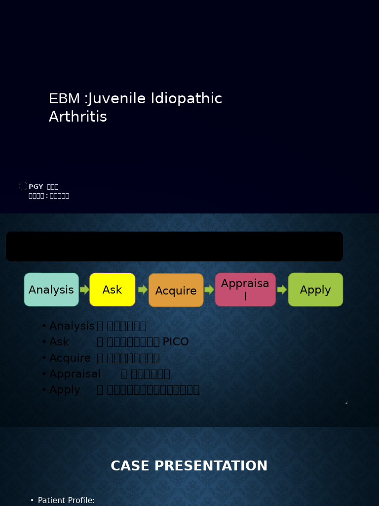 JIA EBM | PDF | Arthritis | Autoimmune Disease