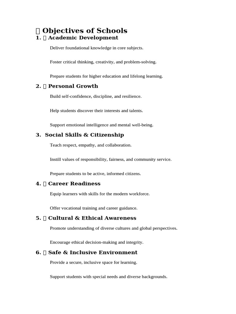 Objectives | PDF