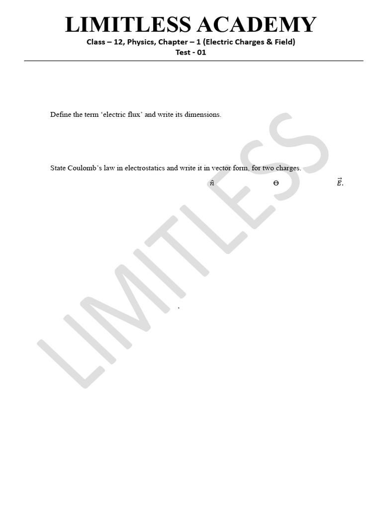 Chapter 1 Test 1 | PDF