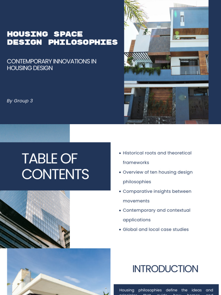 Contemporary Housing Design Philosophies | PDF | Sustainability | Urban ...