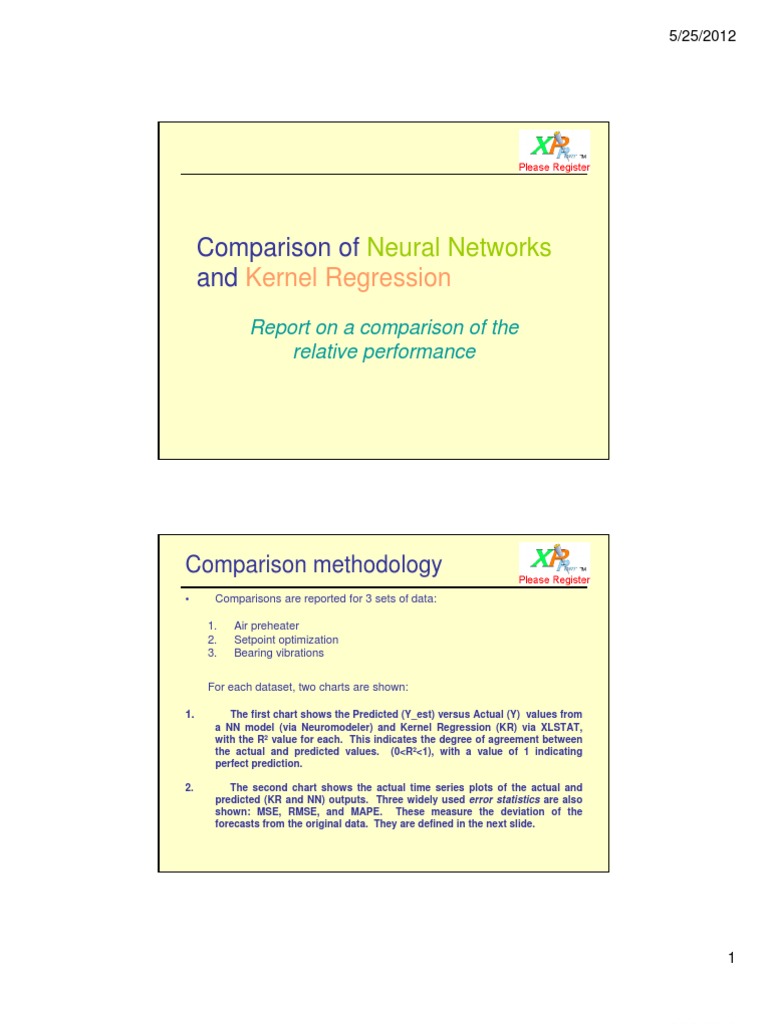 Neural Networks vs. Kernel Regression Analysis | PDF | Teaching Methods ...