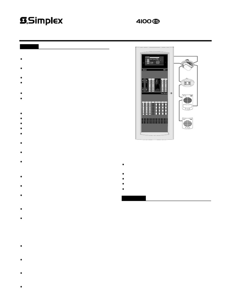 Emergency Voice Alarm System Features | PDF | Amplifier | Power Supply