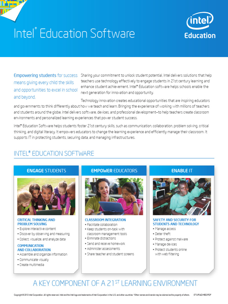Intel Education Software for Student Success | PDF | Computer Security ...