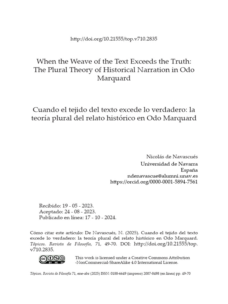 When The Weave of The Text Exceeds The Truth | PDF | Verdad | Georg ...
