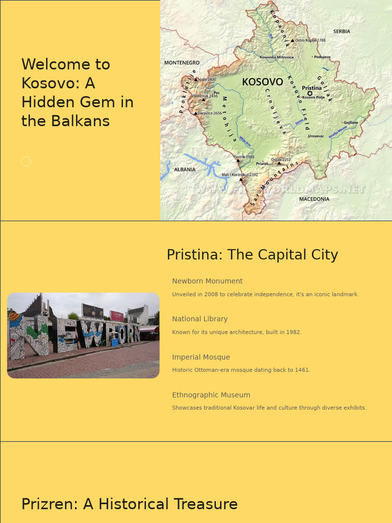 Welcome To Kosovo A Hidden Gem in The Balkans | PDF
