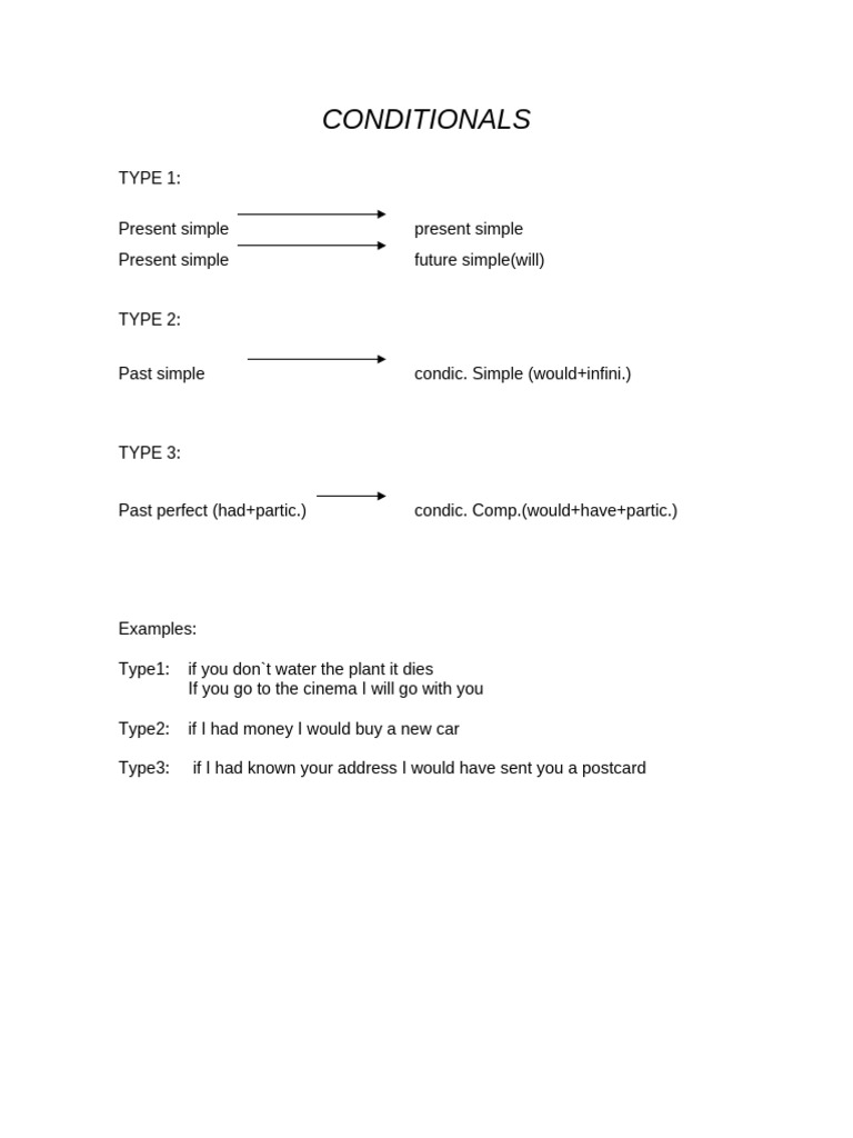 Conditionals | PDF